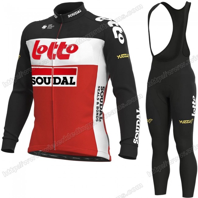 Lotto Soudal Pro Team 2021 Fietskleding Set Wielershirts Lange Mouw+Lange Wielrenbroek Bib PMLTP Lotto Soudal Pro Team 2021 Fietskleding Set Wielershirts Lange Mouw+Lange Wielrenbroek Bib PMLTP