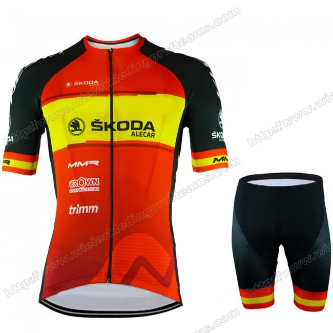 MMR Spain 2020 Fietskleding Set Fietsshirt Met Korte Mouwen+Korte Koersbroek Bib SSMKG MMR Spain 2020 Fietskleding Set Fietsshirt Met Korte Mouwen+Korte Koersbroek Bib SSMKG