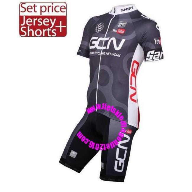 2016 GCN Fietskleding Set Fietsshirt Met Korte Mouwen+Korte Koersbroek 2016 GCN Fietskleding Set Fietsshirt Met Korte Mouwen+Korte Koersbroek