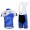 Giant Sram Pro Team Fietskleding Set Fietsshirt Met Korte Mouwen+Korte Koersbroek Blauw Wit