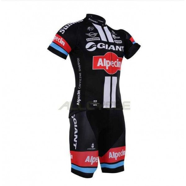 2016 Giant Wielerkleding Set Wielershirt Korte Mouwen+Fietsbroek Korte