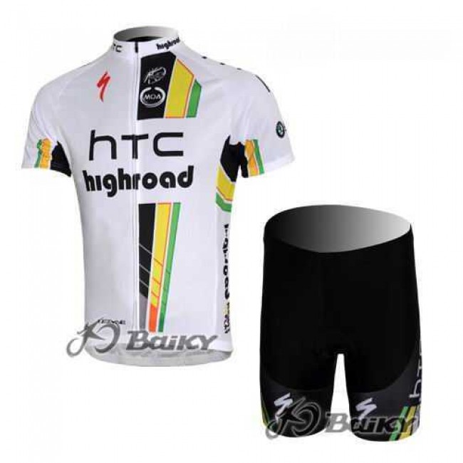 Highroad Pro Team Wielerkleding Set Wielershirts Korte+Korte Fietsbroeken Wit Highroad Pro Team Wielerkleding Set Wielershirts Korte+Korte Fietsbroeken Wit
