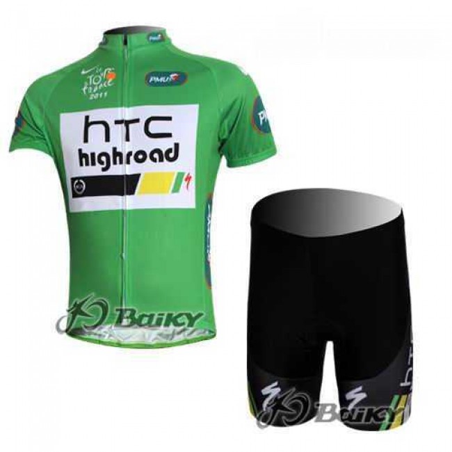 HTC-Highroad Pro Team Fietskleding Wielershirts Korte+Korte Fietsbroeken Groen HTC-Highroad Pro Team Fietskleding Wielershirts Korte+Korte Fietsbroeken Groen