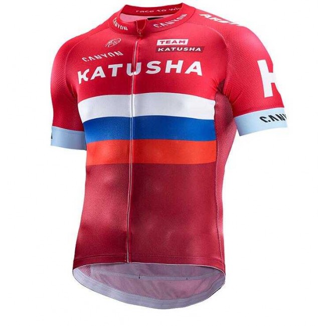 2016-2017 Katusha Wielershirt Met Korte Mouwen 2016-2017 Katusha Wielershirt Met Korte Mouwen