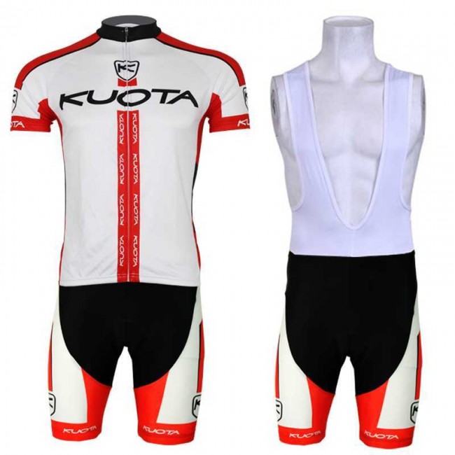 2013 KUOTA Fietskleding Set Fietsshirt Met Korte Mouwen+Korte Koersbroek Wit Rood 2013 KUOTA Fietskleding Set Fietsshirt Met Korte Mouwen+Korte Koersbroek Wit Rood