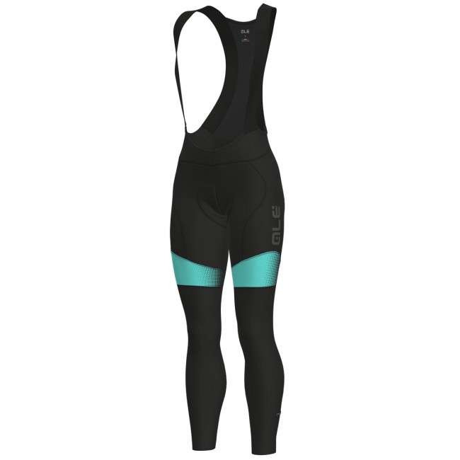 Dames Ale PRS Dots DWR-Turquoise Lange Fietsbroeken Bib Dames Ale PRS Dots DWR-Turquoise Lange Fietsbroeken Bib
