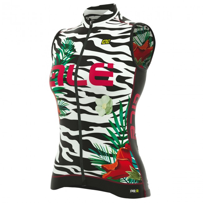 Wielershirt Mouwloze Dames Ale Graphics PRR Flowers-Wit Wielershirt Mouwloze Dames Ale Graphics PRR Flowers-Wit