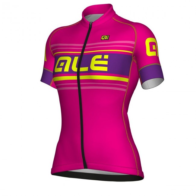 Dames Ale Formula 1.0 Sinuosa-Roze Wielershirt Korte Mouw Dames Ale Formula 1.0 Sinuosa-Roze Wielershirt Korte Mouw