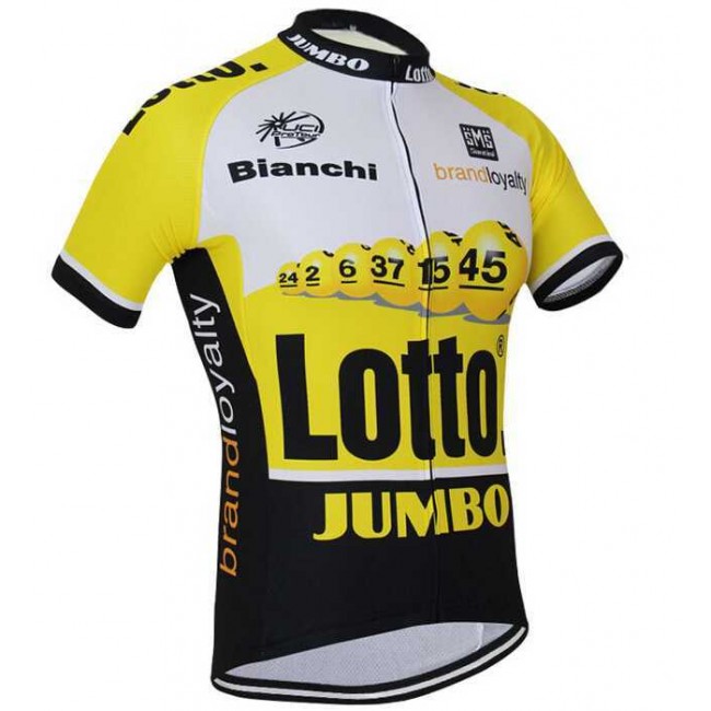 2015 Lotto NL JUMBO Wielershirt Met Korte Mouwen 2015 Lotto NL JUMBO Wielershirt Met Korte Mouwen