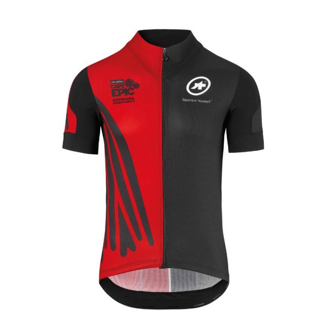 Nouveau 2018 Assos SS.Capeepicx Wielershirt Korte Mouw Zwart Rood Nouveau 2018 Assos SS.Capeepicx Wielershirt Korte Mouw Zwart Rood
