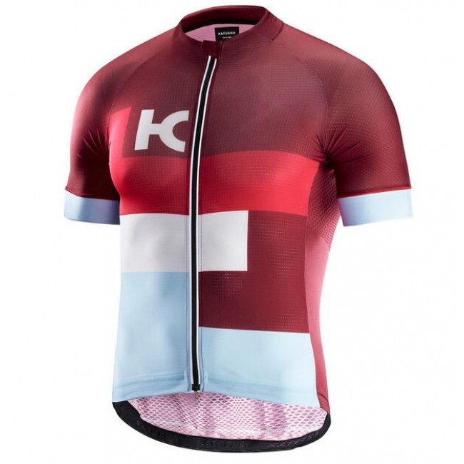 2018 Katusha Superlight Rood Wielershirt Korte Mouw 2018 Katusha Superlight Rood Wielershirt Korte Mouw