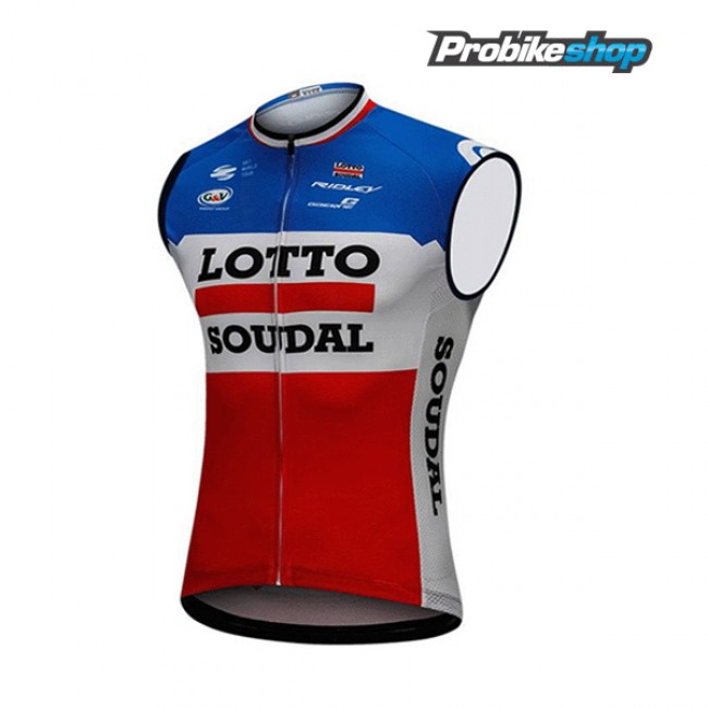 2018 Lotto Soudal Blauw Wit Rood Wielershirt Mouwloze 2018 Lotto Soudal Blauw Wit Rood Wielershirt Mouwloze