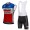 2018 Lotto Soudal Blauw Wit Rood Fietskleding Set Wielershirt Mouwloze+Korte Fietsbroeken Bib
