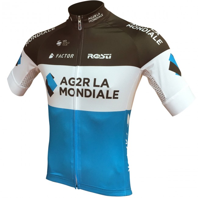 Ag2r La Mondiale 2018 Team Wielershirt Korte Mouw Ag2r La Mondiale 2018 Team Wielershirt Korte Mouw