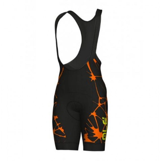 ALE SOLID Cracle Orange Korte Fietsbroeken Bib ALE SOLID Cracle Orange Korte Fietsbroeken Bib