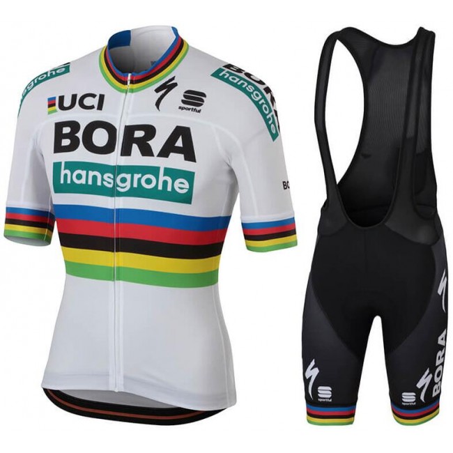 BORA- Hansgrohe World Champion Team 2018 Fietskleding Set Wielershirt Korte Mouw+Korte Fietsbroeken Bib BORA- Hansgrohe World Champion Team 2018 Fietskleding Set Wielershirt Korte Mouw+Korte Fietsbroeken Bib