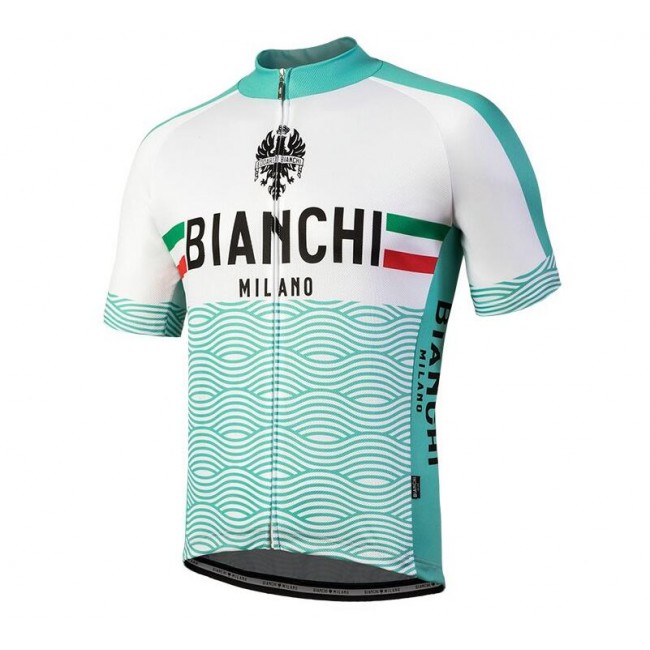 Bianchi Milano Attone White Wielershirt Korte Mouwen Bianchi Milano Attone White Wielershirt Korte Mouwen