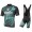 Bianchi Milano Caina Blue Fietskleding Set Wielershirt Korte Mouwen+Korte Fietsbroeken Bib