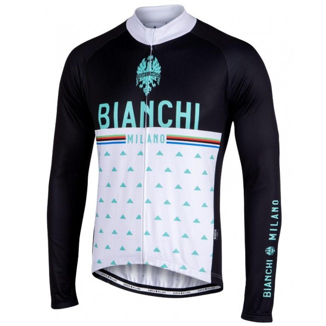 BIANCHI MILANO Nalles Wit Wielershirt Lange Mouw BIANCHI MILANO Nalles Wit Wielershirt Lange Mouw