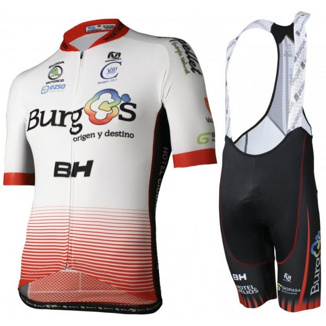 Burgos BH Pro Team 2018 Fietskleding Set Wielershirt Korte Mouw+Korte Fietsbroeken Bib Burgos BH Pro Team 2018 Fietskleding Set Wielershirt Korte Mouw+Korte Fietsbroeken Bib
