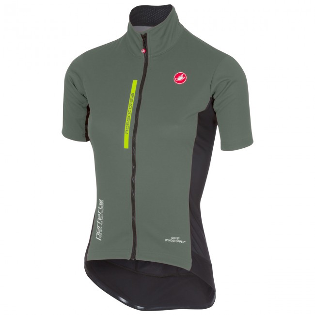 Castelli Perfetto Light-Gris Dames Wielershirt Korte Mouw Castelli Perfetto Light-Gris Dames Wielershirt Korte Mouw