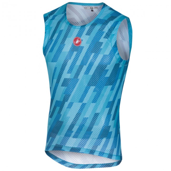 Castelli Pro Mesh-Light Bleu Wielershirt Mouwloze Castelli Pro Mesh-Light Bleu Wielershirt Mouwloze