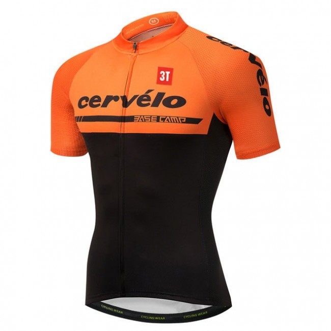 2018 Cervelo 3T Orange Wielershirt Korte Mouw 2018 Cervelo 3T Orange Wielershirt Korte Mouw