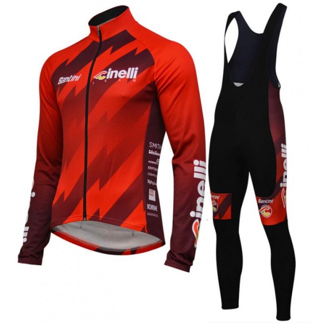Cinelli Chrome 2018 Fietskleding Set Wielershirt Lange Mouw+Lange Fietsbroeken Bib Cinelli Chrome 2018 Fietskleding Set Wielershirt Lange Mouw+Lange Fietsbroeken Bib