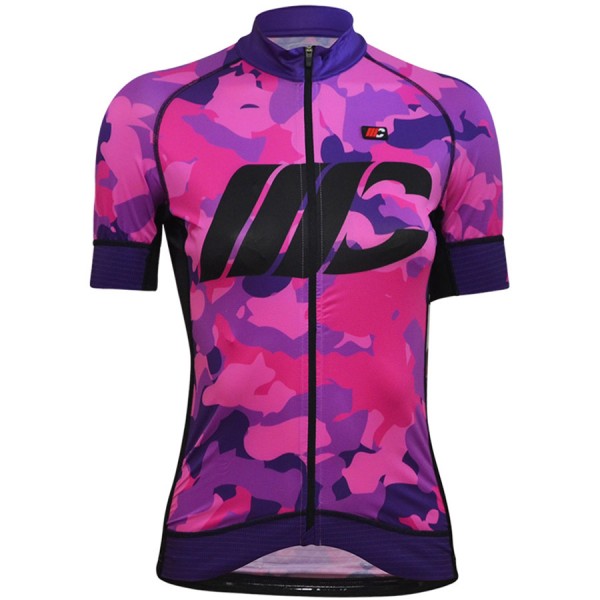 Cipollini Prestige Dames Camo Violet Wielershirt Korte Mouw