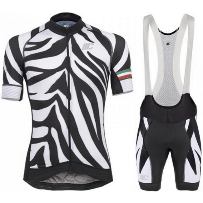 Cipollini Zebra Fietskleding Set Wielershirt Korte Mouw+Korte Fietsbroeken Bib Cipollini Zebra Fietskleding Set Wielershirt Korte Mouw+Korte Fietsbroeken Bib