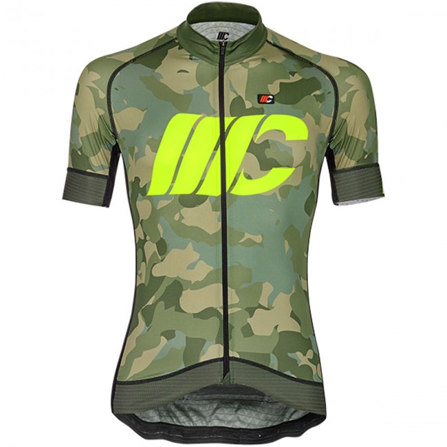 Cipollini Prestige Camo Groen Geel Wielershirt Korte Mouw Cipollini Prestige Camo Groen Geel Wielershirt Korte Mouw