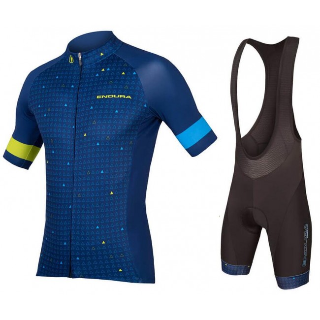ENDURA Graphics Triangulate Fietskleding Set Wielershirt Korte Mouw+Korte Fietsbroeken Bib ENDURA Graphics Triangulate Fietskleding Set Wielershirt Korte Mouw+Korte Fietsbroeken Bib