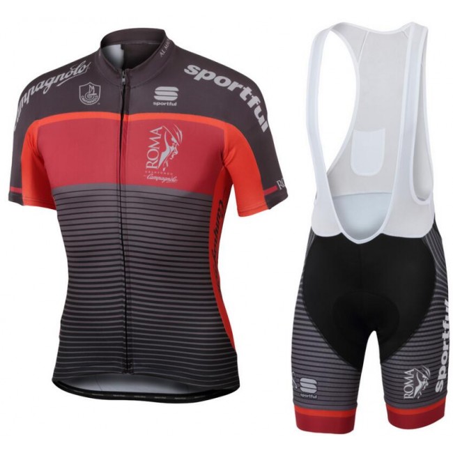 GF Roma 2017 Fietskleding Set Wielershirt Korte Mouw+Korte Fietsbroeken Bib GF Roma 2017 Fietskleding Set Wielershirt Korte Mouw+Korte Fietsbroeken Bib