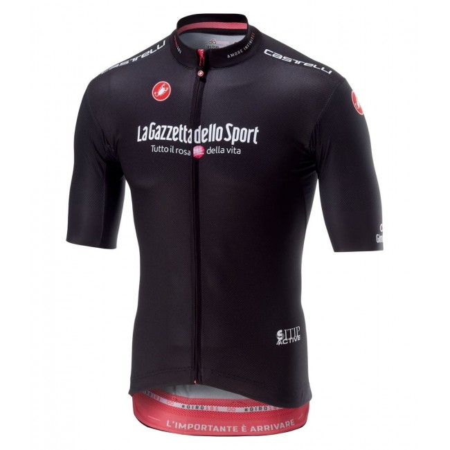 Giro D'Italia 2018 Zwart Wielershirt Korte Mouw Giro D'Italia 2018 Zwart Wielershirt Korte Mouw