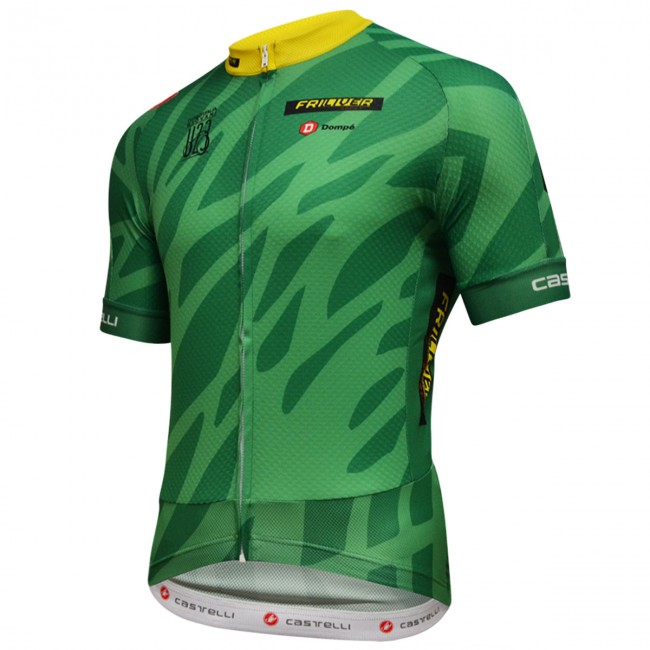 Giro D'Italia U23 2018 Groen Wielershirt Korte Mouw Giro D'Italia U23 2018 Groen Wielershirt Korte Mouw
