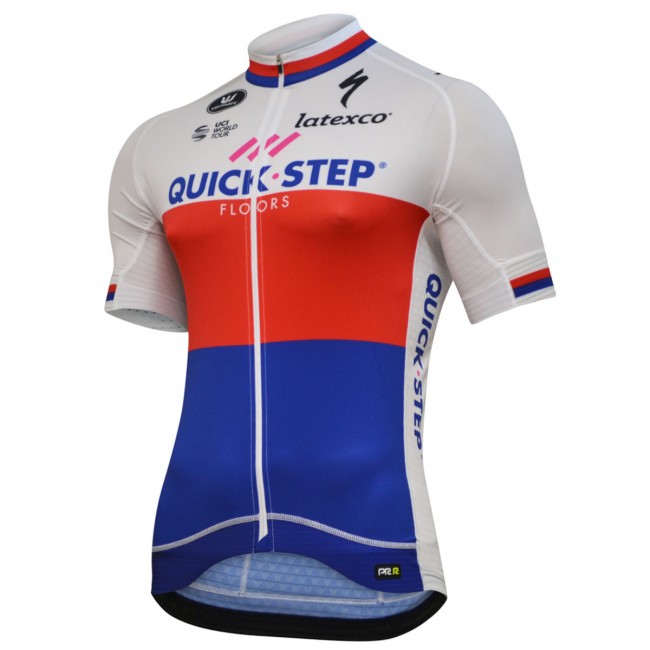 Quick Step Floors 2018 Czech Champion Wielershirt Korte Mouw Quick Step Floors 2018 Czech Champion Wielershirt Korte Mouw