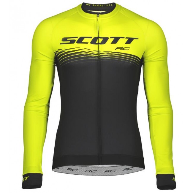 SCOTT RC PRO Wielershirt Lange Mouw Sulphur Yellow/Black SCOTT RC PRO Wielershirt Lange Mouw Sulphur Yellow/Black