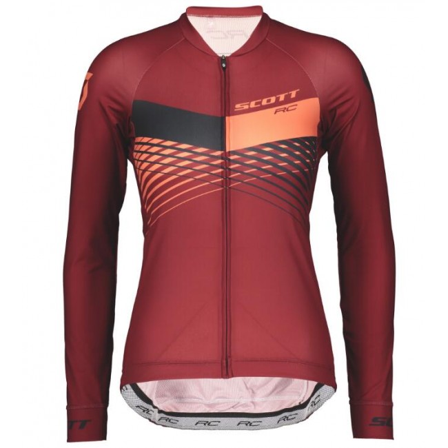 Scott RC PRO Dames Wielershirt Lange Mouw Merlot Red/Camellia Pink Scott RC PRO Dames Wielershirt Lange Mouw Merlot Red/Camellia Pink