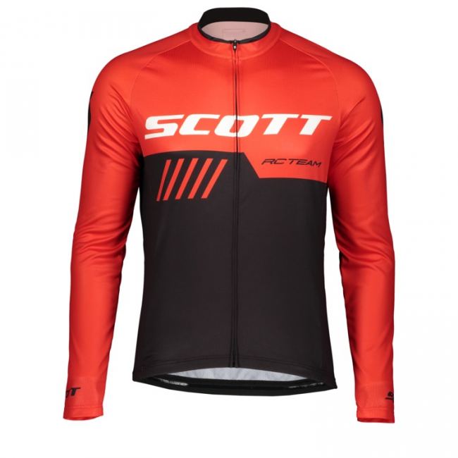 Scott RC TEAM 10 Wielershirt Lange Mouw Fiery Red/Black Scott RC TEAM 10 Wielershirt Lange Mouw Fiery Red/Black