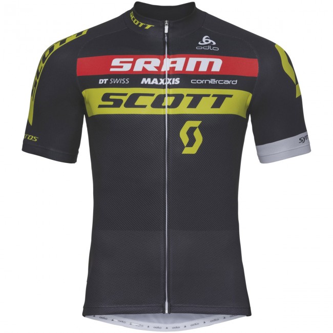 Scott Sram 2018 Zwart Wielershirt Korte Mouw Scott Sram 2018 Zwart Wielershirt Korte Mouw