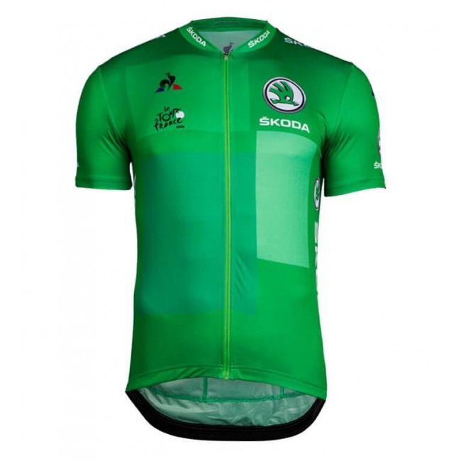 Tour De France 2018 Groen Wielershirt Korte Mouw Tour De France 2018 Groen Wielershirt Korte Mouw