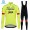 Trek Segafredo 2018 Thermaal Fluo Geel Fietskleding Set Wielershirt Lange Mouw+Lange Fietsbroeken Bib