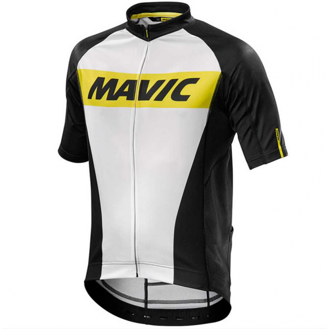 2016 Mavic Wielershirt Met Korte Mouwen Wit Zwart 2016 Mavic Wielershirt Met Korte Mouwen Wit Zwart