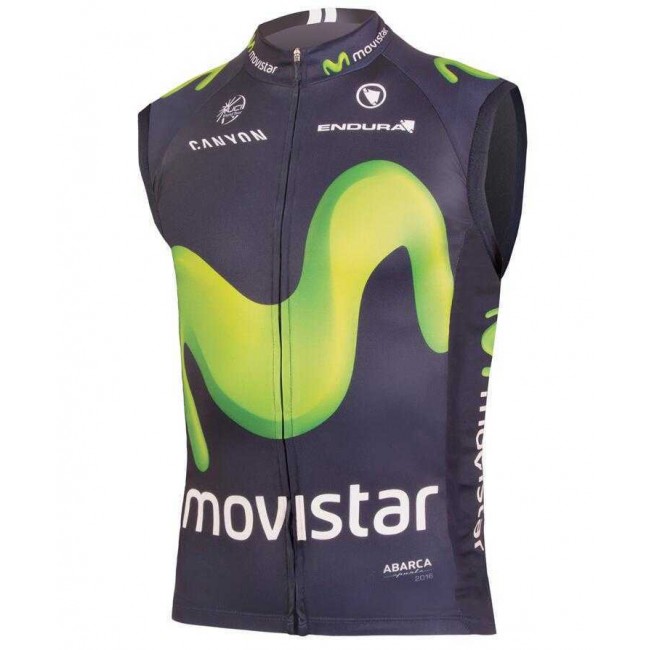 2016 Movistar Wielershirt Zonder Mouwen 2016 Movistar Wielershirt Zonder Mouwen