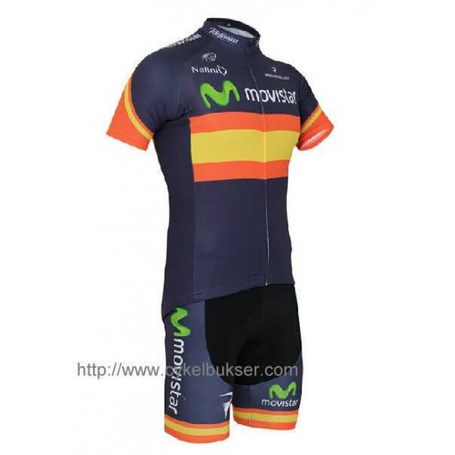 Movistar Teams Spagna Wielerkleding Set Set Wielershirts Korte Mouw+Fietsbroek Movistar Teams Spagna Wielerkleding Set Set Wielershirts Korte Mouw+Fietsbroek