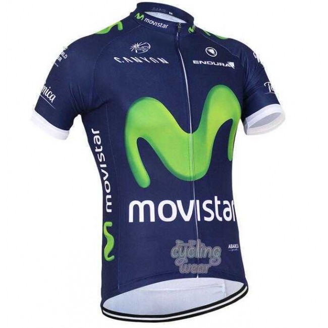 2016 Movistar Wielershirt Met Korte Mouwen Blauw 2016 Movistar Wielershirt Met Korte Mouwen Blauw