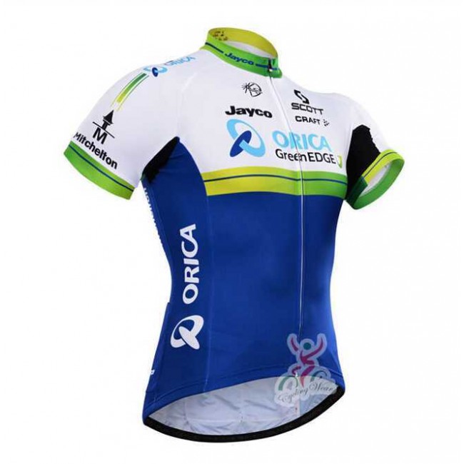 2015 ORICA GreenEDGE Wielershirt Met Korte Mouwen 2015 ORICA GreenEDGE Wielershirt Met Korte Mouwen