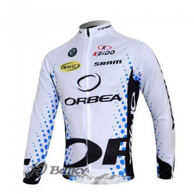 Orbea Pro Team Wielershirts Lange Mouwen Wit Orbea Pro Team Wielershirts Lange Mouwen Wit