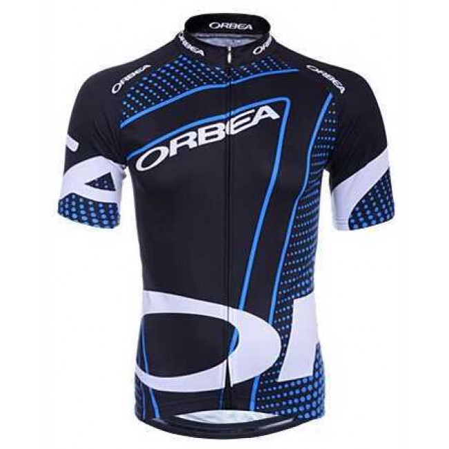 2015 Orbea Zwart Blauw Wit Wielershirt Met Korte Mouwen 2015 Orbea Zwart Blauw Wit Wielershirt Met Korte Mouwen
