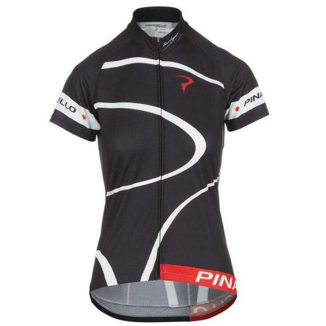 2016 Pinarello Wielershirt Korte Mouw Zwart Vrouw 2016 Pinarello Wielershirt Korte Mouw Zwart Vrouw